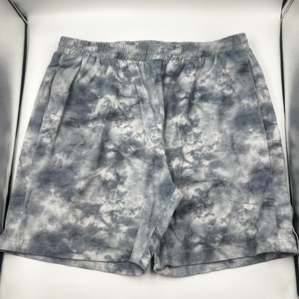 Shore Brand Men's Large Tie Dye Lounge Shorts Elastic Waist Made in USA